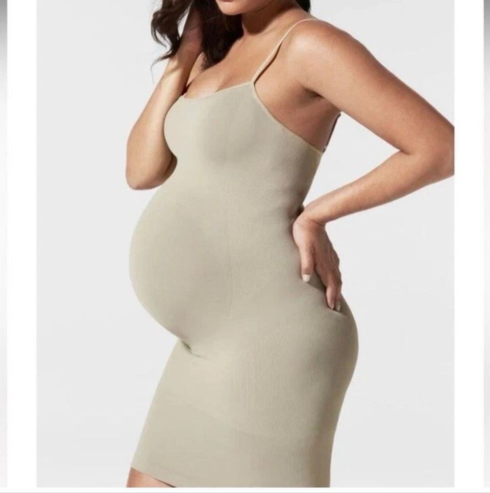 Blanqi Cooling Maternity Cami Slip in Light ivory L/XL